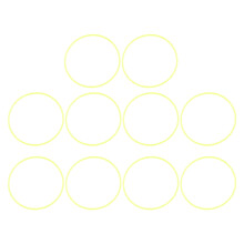 (11mm Wide Yellow) 10 Stk 40cm Sensorik-Hoop Kinder Fitness Ring Gelb