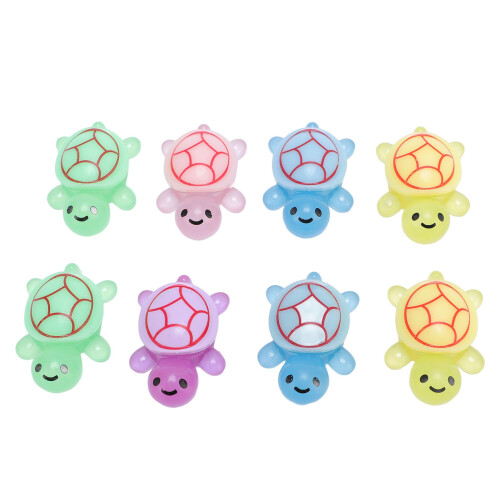 20pcs Glow-in-the-Dark Mini Turtle Figurines