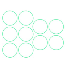 (18mm Wide Green) 10 Stk 40cm Sensorik-Hoop Kinder Fitness Ring Gelb