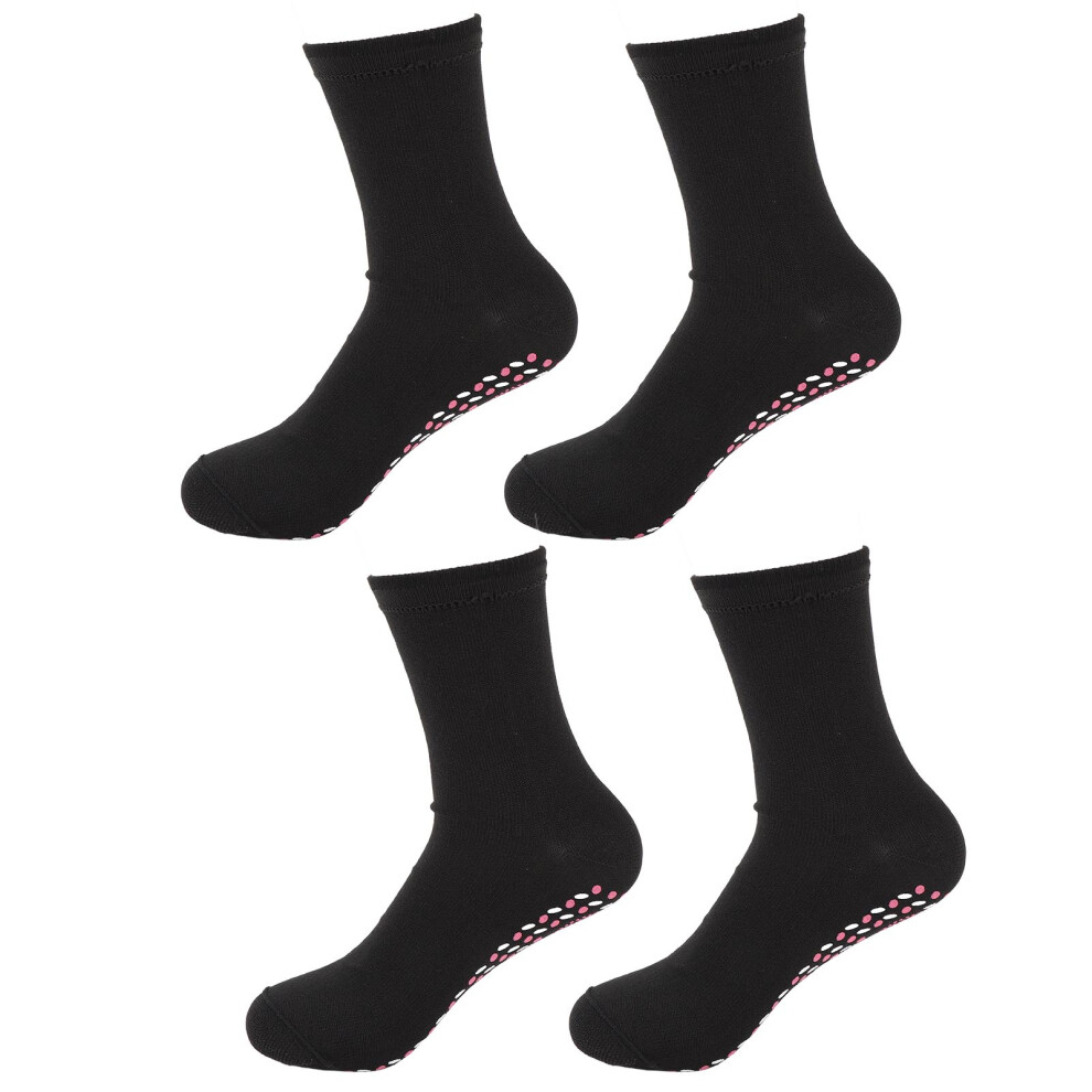 4 Pcs Self Heating Socks Foot Massage Thermal Winter Warm Non Slip