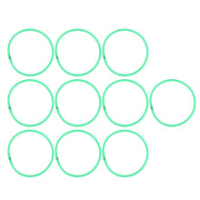 (0.4in Width) 10 Pcs Agility Speed Rings Sensory Training Jumping Hoop Green 13.78in