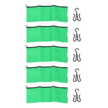 (Green) 5er transparente PVC-Perückenbeutel mit Haken
