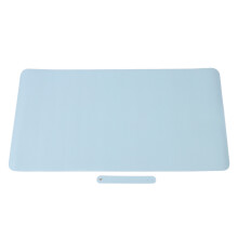 Leder-Schreibtischauflage hellblau 90x45cm dick