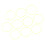 (11mm Wide Yellow) 10x 40cm Yellow Sensory Training Hoops 4