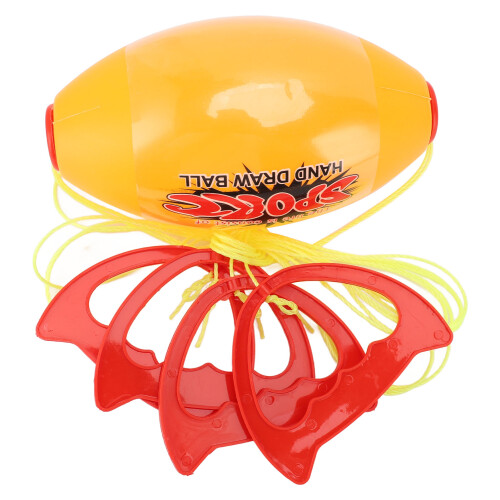 (Flat Style) Pull Shuttle Ball Game Plastic Core Coordination Indoor Outdoor Flat 2