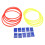 10x Outdoor-Ring-Spiel Balance-Set 28cm 2