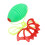 (Threaded Style) 2x Ziehball-Spielzeug Interaktion flache Form 4