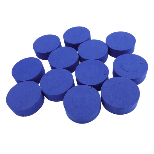 12x Blaue C-Form Haarwickler Hitze-Frei Styling 1