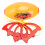 (Flat Style) Pull Shuttle Ball Game Plastic Core Coordination Indoor Outdoor Flat 2