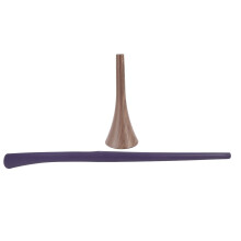 (Purple) Extra langer Schuhputzer Vertikal Tragbar Imitation Holz Beige