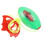 (Flat Style) 2x Ziehball-Spielzeug Interaktion flache Form 2