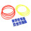 10x Outdoor-Ring-Spiel Balance-Set 28cm 3