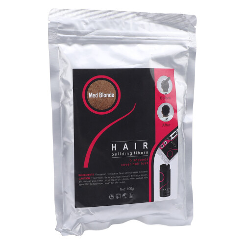 (Medium Blonde) Fibra Capelli 100g Biondo Medio 1