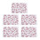 5pcs Embossed Self-Adhesive Nail Art Stickers Decals 5