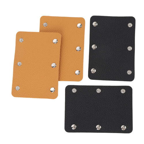 4pcs Detachable PU Leather Luggage Handle Wrap 2