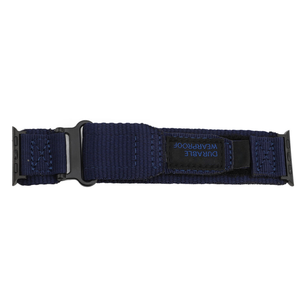(Midnight Blue 42/44/45/46/49Mm) Hook Loop Watch Band Series 10 Soft Nylon Orange 42/44/45/46/49Mm Blue,Orange 667859184505