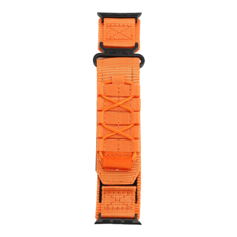 ( 38/40/41Mm) Nylon Watch Band Metal Buckle For Series 10 Se 38/40/41Mm Orange 667859184376