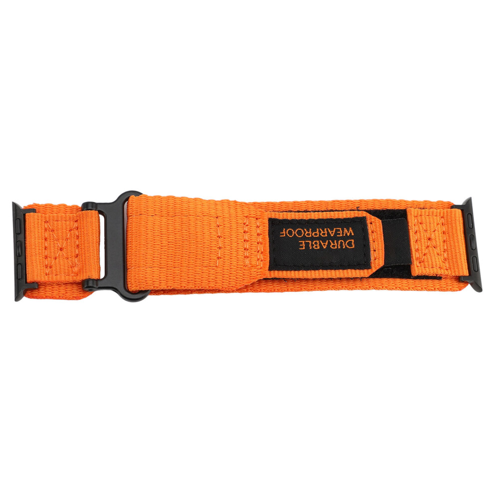 ( 42/44/45/46/49Mm) Hook Loop Watch Band Series 10 Soft Nylon 42/44/45/46/49Mm Orange 667859184475