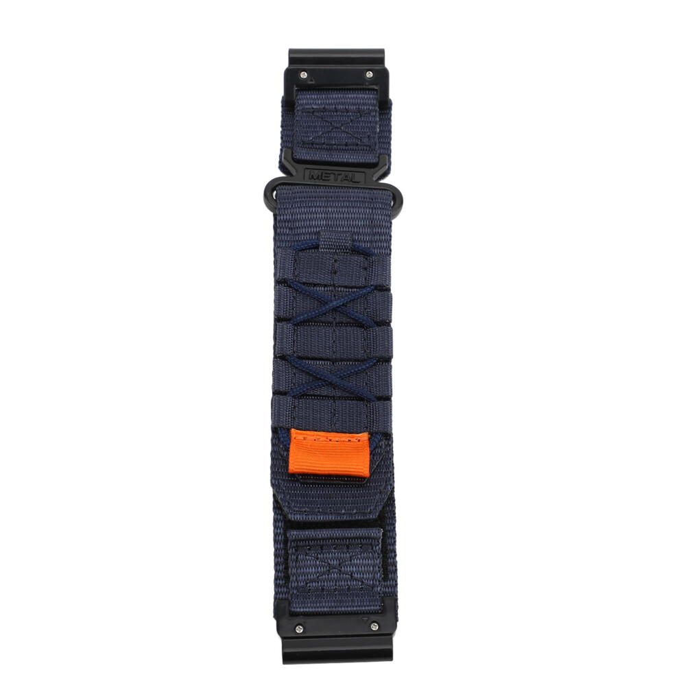 (Blue) 26Mm Nylon Watch Band For Fenix 8 51Mm Fenix 7X 6X Pro 5X Plus Blue 667859184666