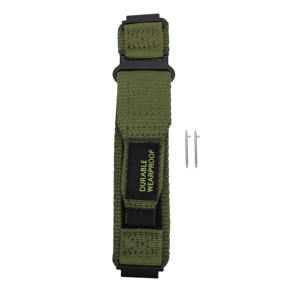 (Od 20Mm) 20Mm Nylon Watch Band For Smartwatch Gray Green 667859185007