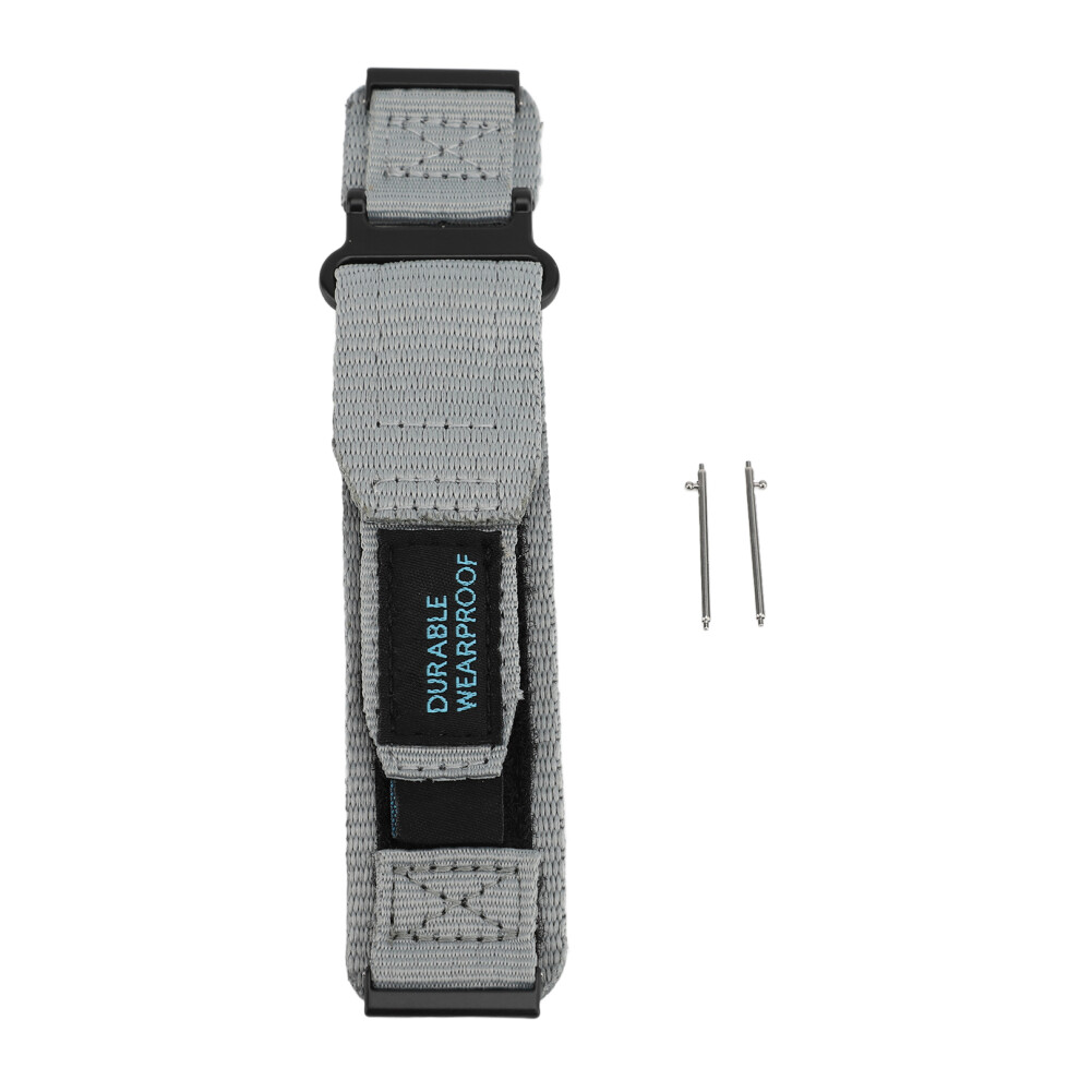 (Gray) 24Mm Nylon Watch Band For Spartan Hr Baro Outdoor Gray 667859185014