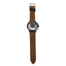 (Retro Brown) Minimalist Quartz Men Watch Ultra Thin Retro Brown Casual Business