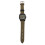 (Green) Men Watch PU Leather Strap Easy Read Quartz Black 1