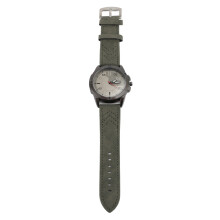 (Green) Mens Watch Quartz Minimalist Ultra Thin Big Face Green