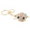 (White) Cute Rhinestone Animal Keychain White Gift 3
