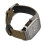 (Green) Men Watch PU Leather Strap Easy Read Quartz Black 3