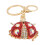 (Red) Cute Rhinestone Animal Keychain White Gift 4