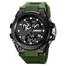 SKMEI 2031 Men's Quartz Watch Dual Display Backlight Alarm 12/24H