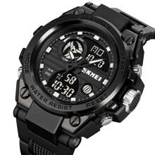 SKMEI 2031 Men's Quartz Watch Dual Display Backlight Alarm 12/24H