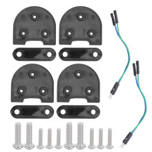 (Black) 2 Sets Fenders Lift Gasket Foot Support Taillight Cable Xiaomi M365