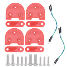 (Red) 2 Sets Fenders Lift Gasket Foot Support Taillight Cable Xiaomi M365