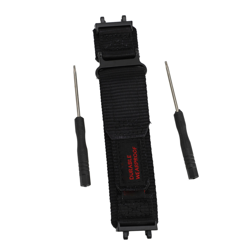 (Black) Nylon Watch Band For Huami Active Edge A2212 Braided 2Pcs Orange Orange,Black 667859186257