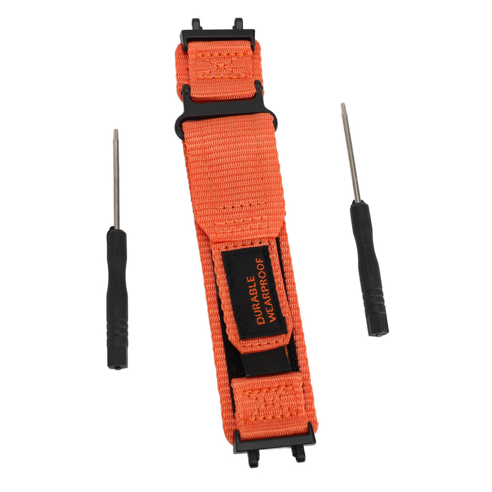 (Orange) Nylon Watch Band For Huami Active Edge A2212 Braided 2Pcs Orange 667859186240