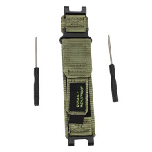 (OD Green) Nylon Sports Strap Breathable Hook and Loop for Huami T Rex Pro Grey