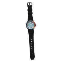 (Black Orange) Automatic Mechanical Watch Luminous Hands Self Winding 48mm Silver Red