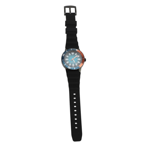 (Black Orange) Automatic Mechanical Watch Luminous Hands Self Winding 48mm Silver Red