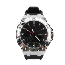 (Silver Black) Sports Digital Watch Water Resistant 12/24h Calendar Alarm LED