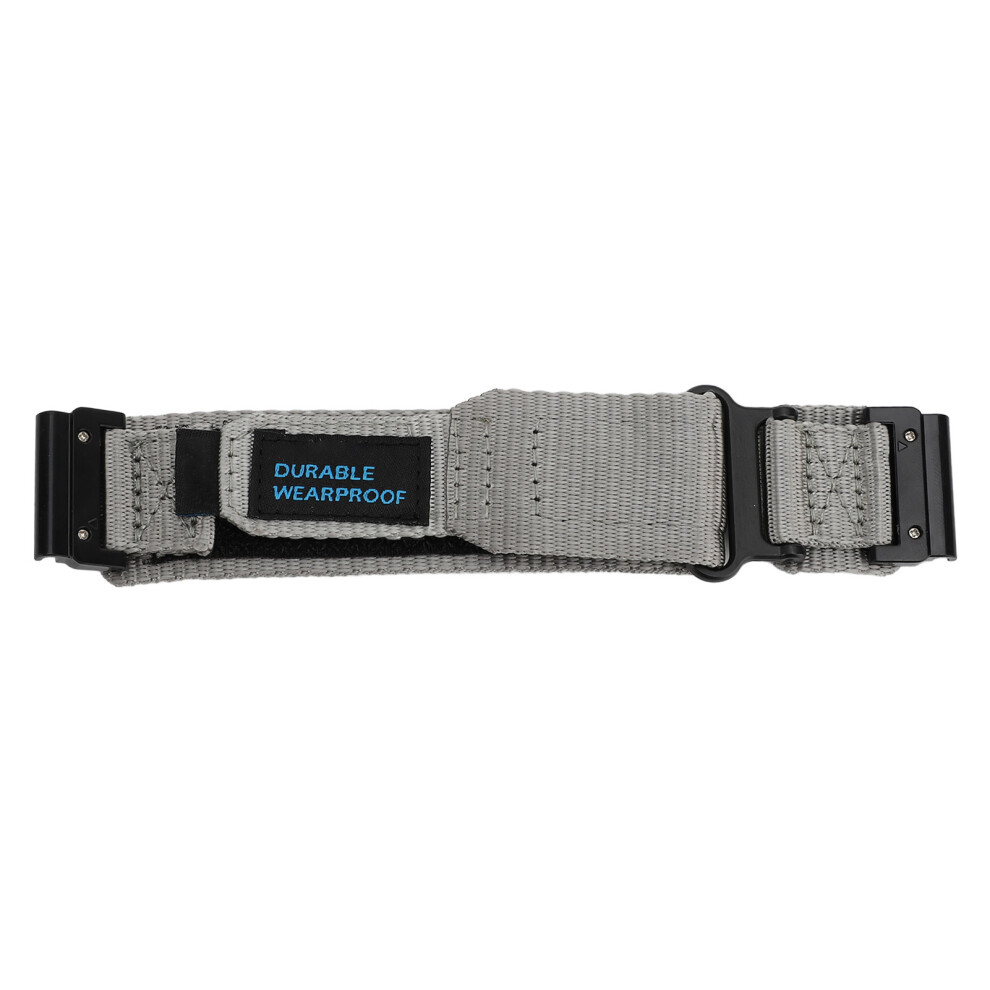 (Gray) Rugged Nylon Watch Band 26Mm Fenix 7X 6X 5X Instinct 2X Epix Pro Gray 667859187421