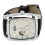 (Silver White) Skeleton Automatic Watch Men Moon Phase Silver PU Leather Strap 4