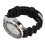 (Silver Gray) Automatic Mechanical Watch Luminous Hands Self Winding 48mm Silver Red 4