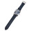 (Silver Blue) Skeleton Automatic Watch Men Moon Phase Silver PU Leather Strap 3