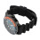 (Black Orange) Automatic Mechanical Watch Luminous Hands Self Winding 48mm Silver Red 3