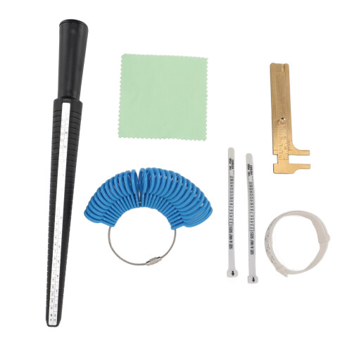 7pcs Ring Size Measuring Tool Set Mandrel Sizer for Jewelry 1
