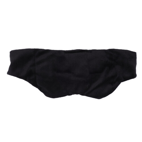 (Black) Soft Weighted Sleeping Eye Cover with Hook and Loop Closure