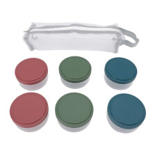 6Pcs Condiment Container Reusable Leakage Proof for Lunch Box