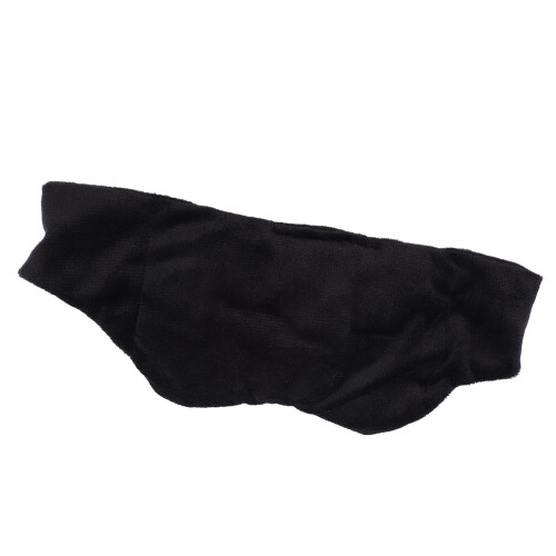 (Black) Soft Weighted Sleeping Eye Cover with Hook and Loop Closure 2